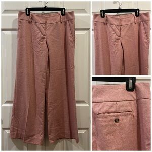 United Colors of Benetton Pink Wide-Leg Wool Blend Trousers Size 46 (US 10)